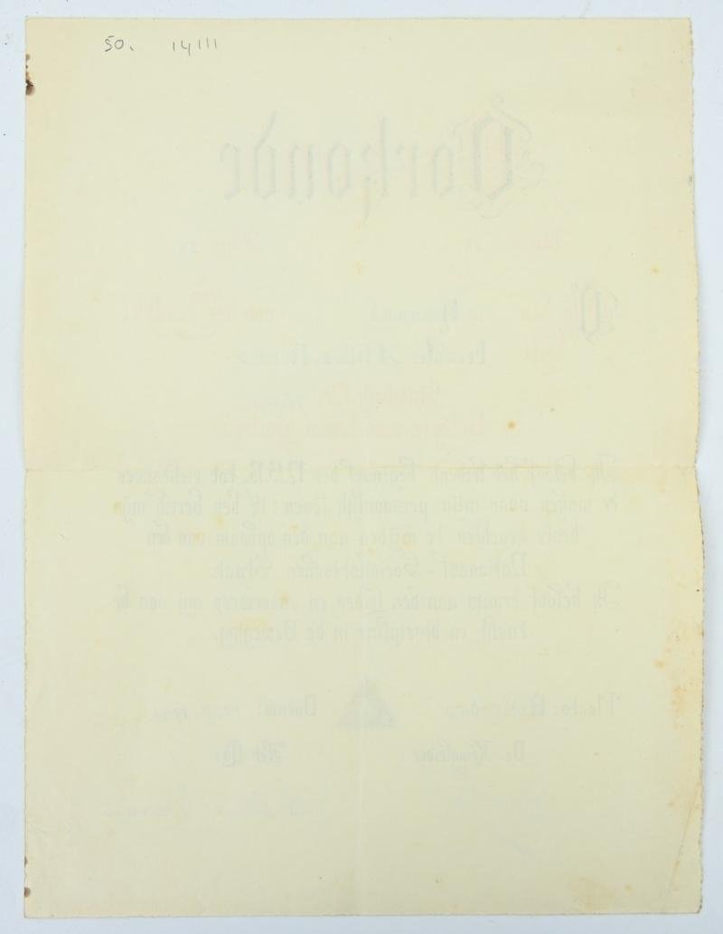 Dutch NSB Certificate 'Oorkonde Gelofte van Trouw' — image 6