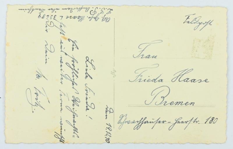 German Christmas Card 1940 Holland — image 2