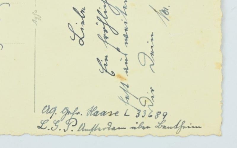 German Christmas Card 1940 Holland — image 4