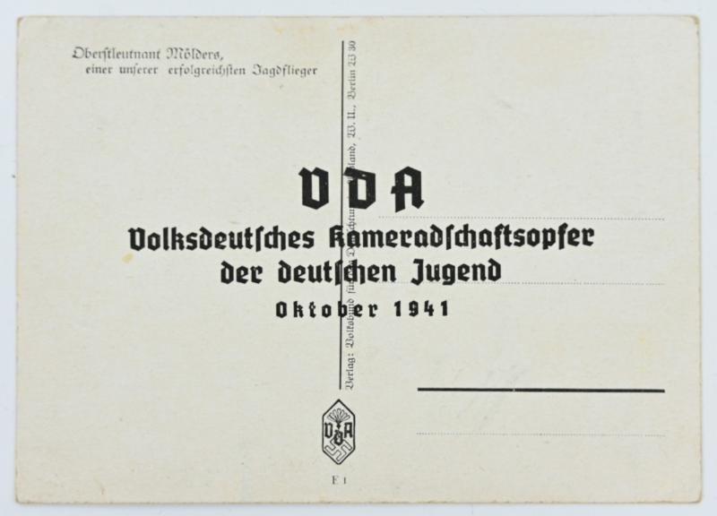 German Postcard of Werner Mölders — image 2