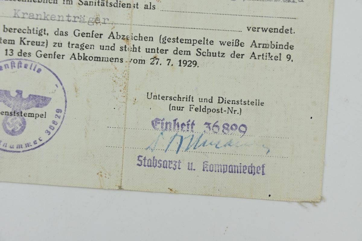 Dutch medic WH Membercard 'Paul Dickerboom' — image 3