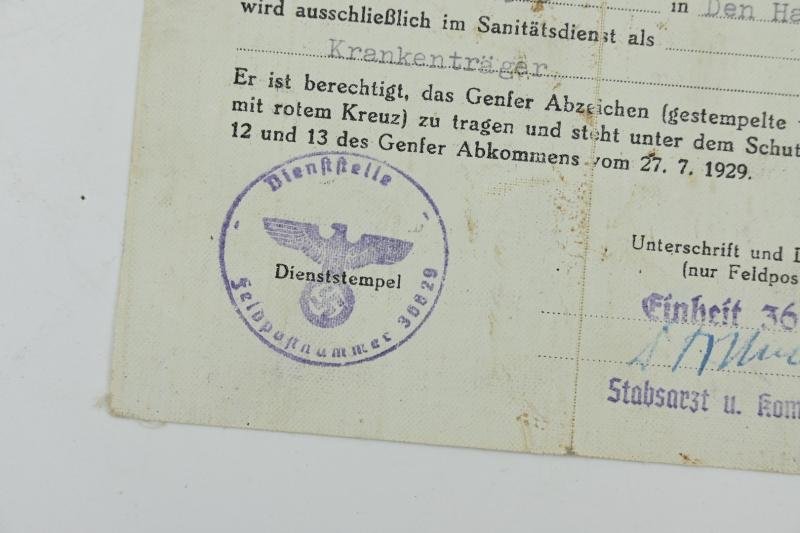 Dutch medic WH Membercard 'Paul Dickerboom' — image 4