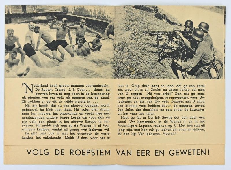German Dutch Waffen-SS Recruitment Flyer — image 2