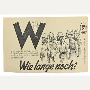 Allied WW2 Droppingsflyer 'Wie Lange Noch?' Part 8
