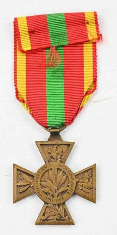 French WW1 Volunteer Combatant's Cross — image 3