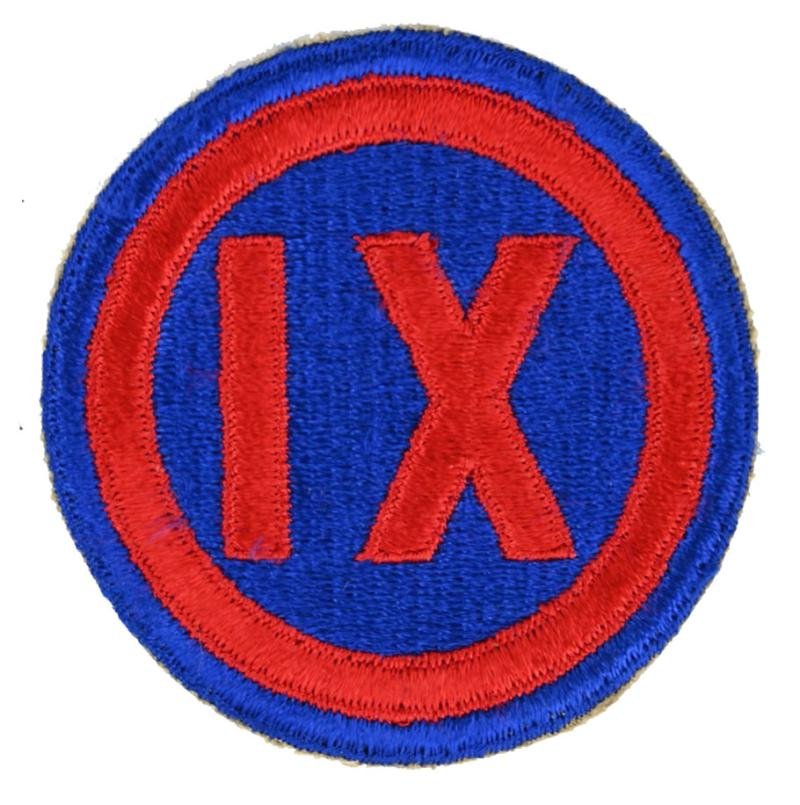 US WW2 9th Army Corps SSI