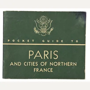 US WW2 Pocketguide to Paris