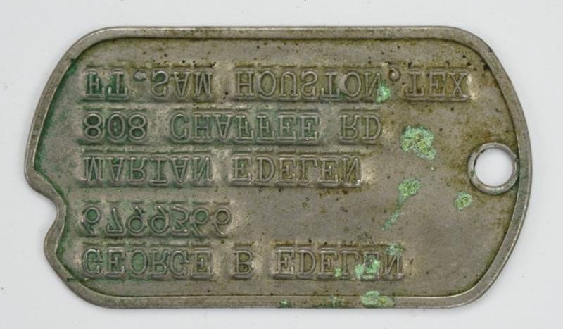 USAAF WW2 Dog-Tag 'George B. Edelen' — image 2