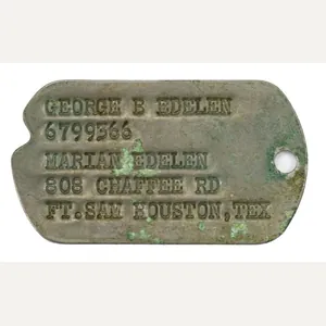 USAAF WW2 Dog-Tag 'George B. Edelen'