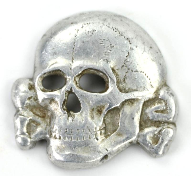 German Waffen-SS Visor Cap Skull RZM 499/41 — image 6