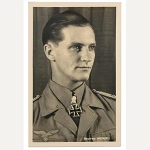 German LW Portrait Picture ''Hans-Joachim Marseille'.