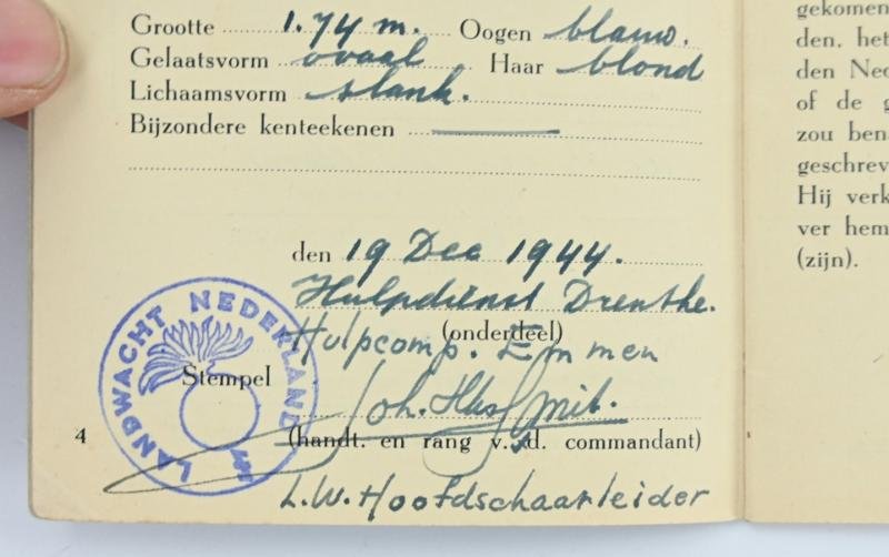 Dutch Soldbuch 'Landwacht Nederland' & NSB ID Card — image 6