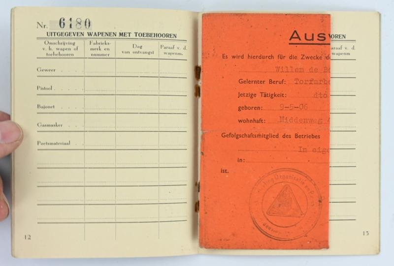 Dutch Soldbuch 'Landwacht Nederland' & NSB ID Card — image 7