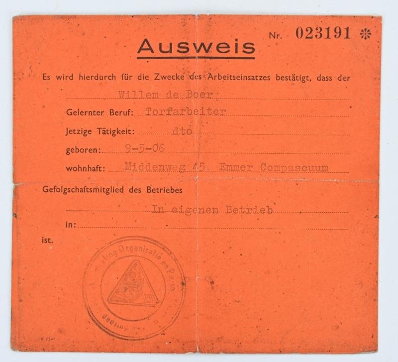 Dutch Soldbuch 'Landwacht Nederland' & NSB ID Card — image 8