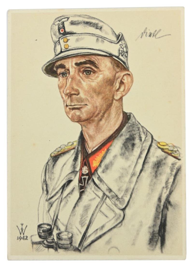 German WH Willrich Postcard 'Generaloberst Dietl'