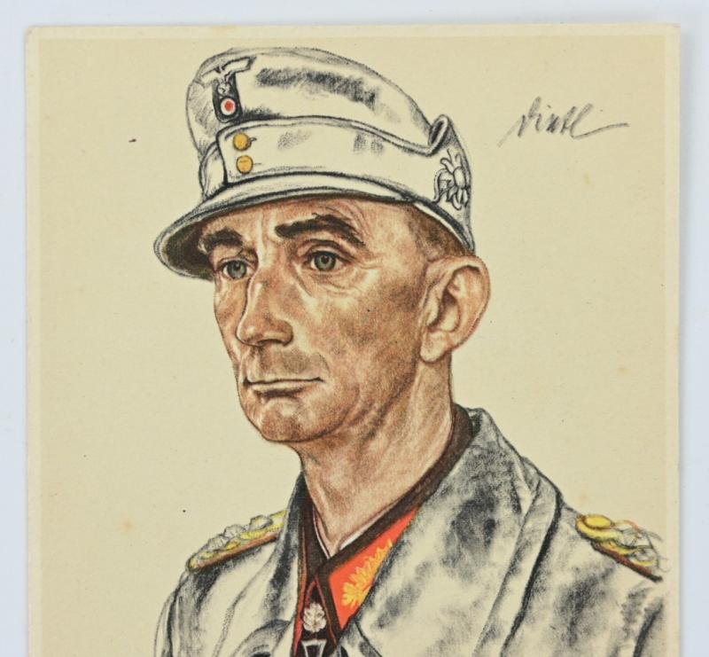 German WH Willrich Postcard 'Generaloberst Dietl' — image 2