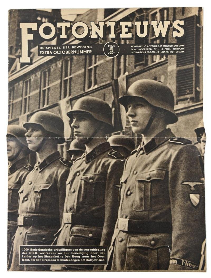 Dutch NSB 'Fotonieuws' Magazine Dutch SS Deployment