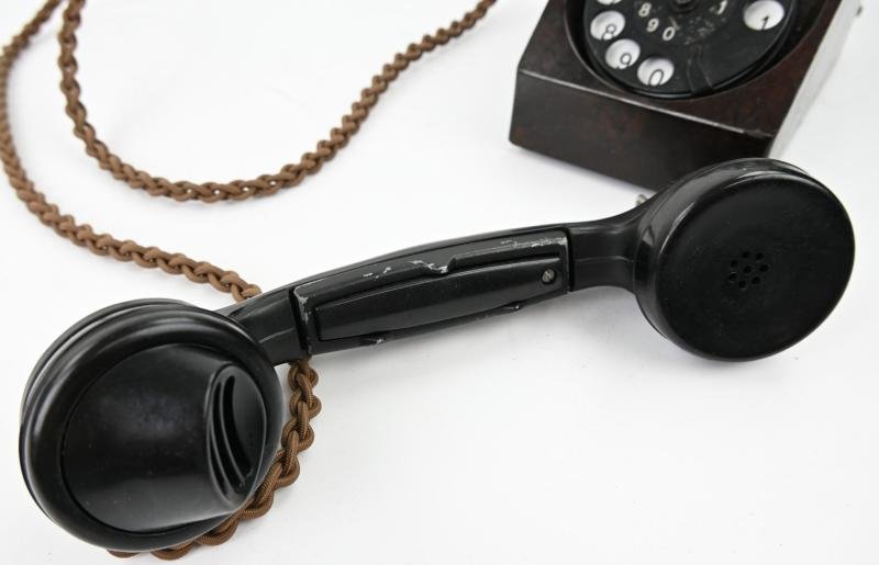 German WH Military Bakelite Desk Rotary Telephone 1942 — image 8