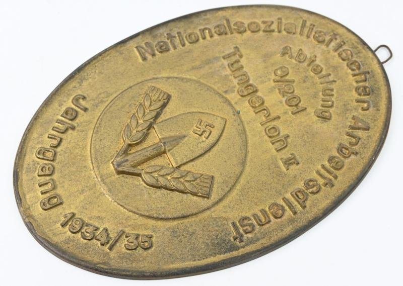 German RAD Wall Plaque Abt. 9/201 Tungerloh II — image 2