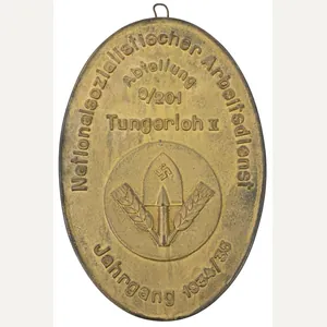 German RAD Wall Plaque Abt. 9/201 Tungerloh II