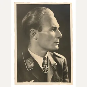 German LW Portrait Postcard 'Major Baumbach'