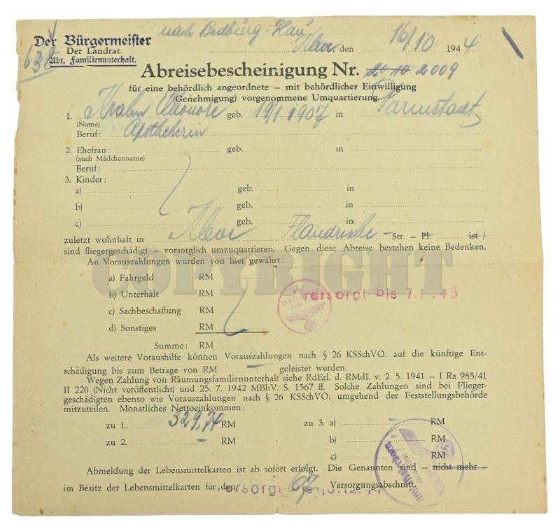 German WH Fallschirmjager Document Grouping 'Bernard Krahn' Inf.Rgt. 16 Holland — image 13