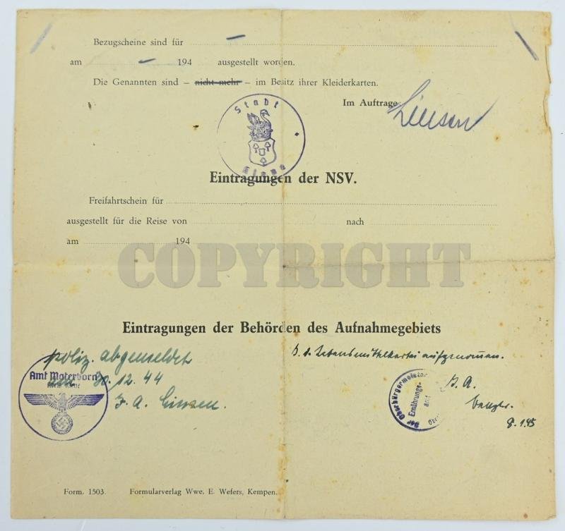 German WH Fallschirmjager Document Grouping 'Bernard Krahn' Inf.Rgt. 16 Holland — image 16