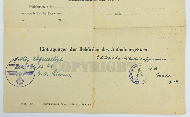 German WH Fallschirmjager Document Grouping 'Bernard Krahn' Inf.Rgt. 16 Holland — image 17
