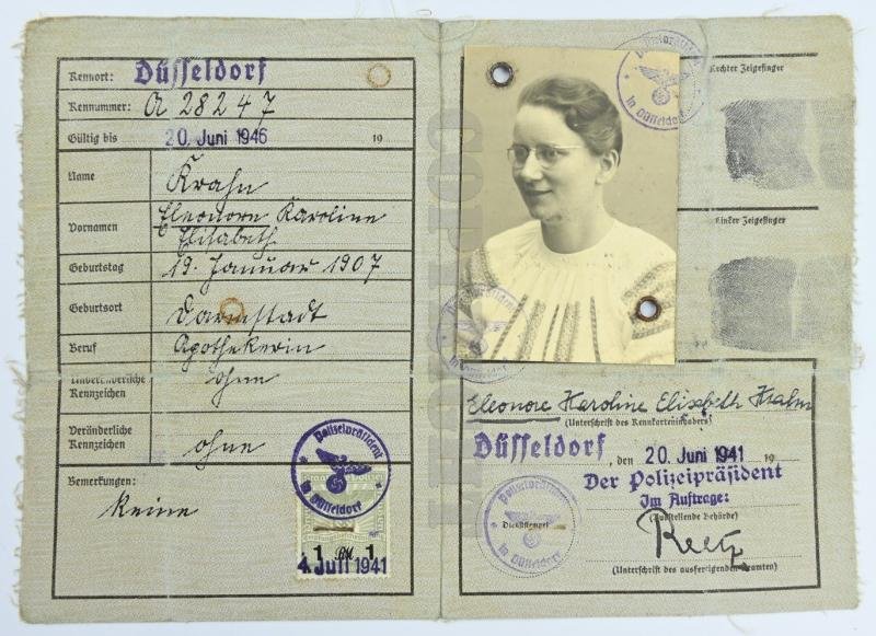 German WH Fallschirmjager Document Grouping 'Bernard Krahn' Inf.Rgt. 16 Holland — image 9