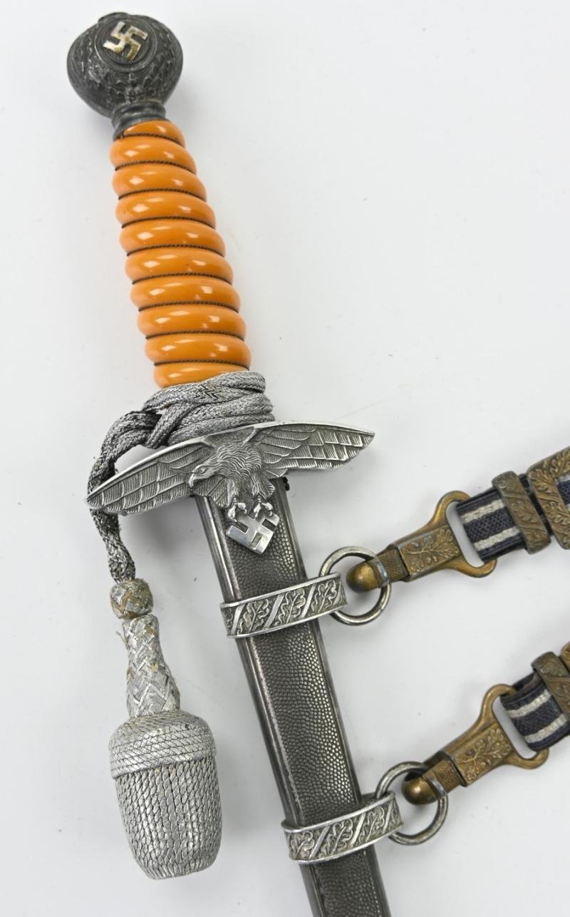 German LW Dagger and Hanger Gold plated — image 5