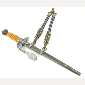 German LW Dagger and Hanger Gold plated