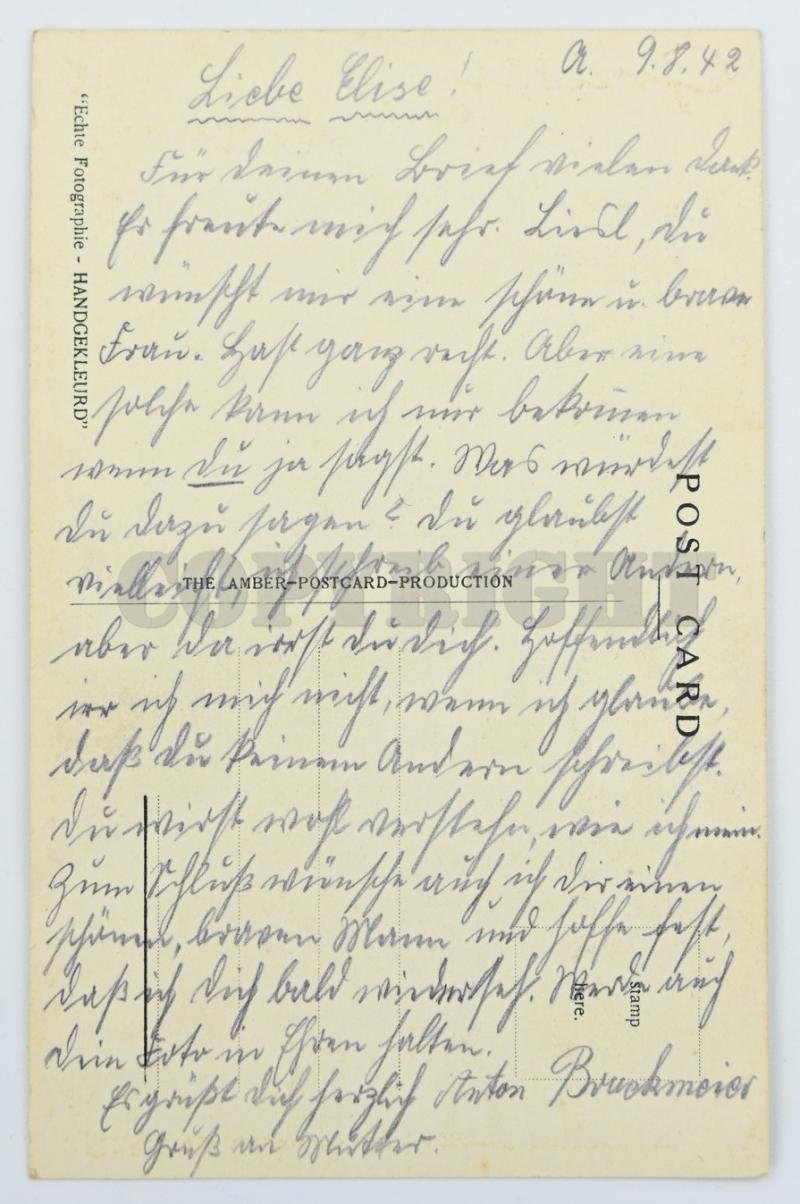 German Postcard 'Grusse aus Holland' — image 3