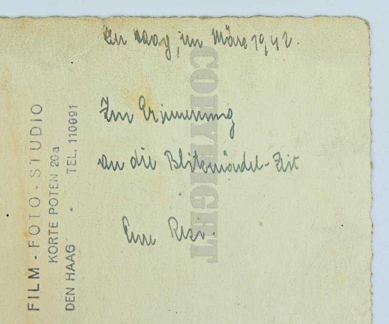 German LW Blitzmädel Portrait Picture 'Den Haag' — image 5