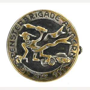 German WH 11th Panzer Division Cap badge