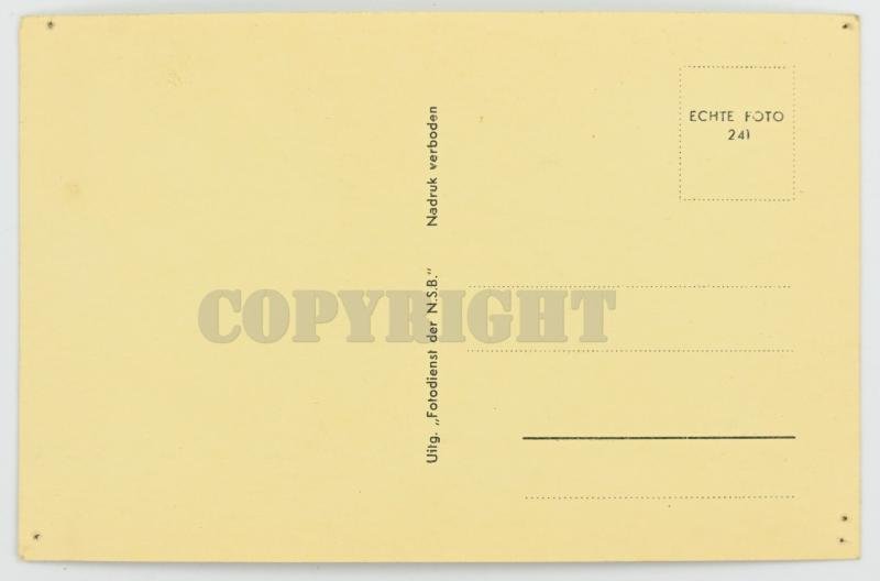 Dutch NSB Postcard 'Cornelis van Geelkerken' — image 3