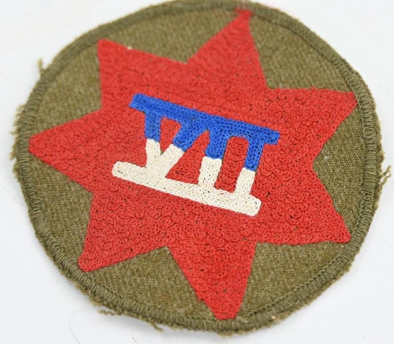 US WW2 VII Corps HQ Patch (German Made) — image 2