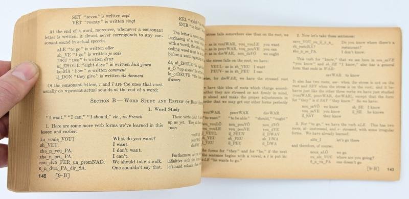 US WW2 Education Manual EM-500 'Spoken French' — image 6
