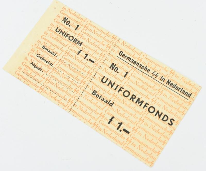 Dutch SS Uniform Collecting Coupon — image 2