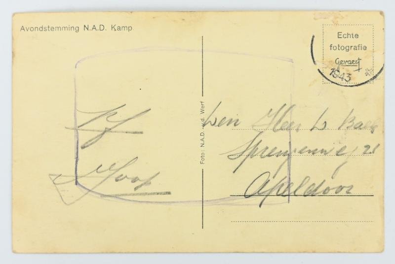 Dutch NAD Postcard 'Avondstemming' — image 2