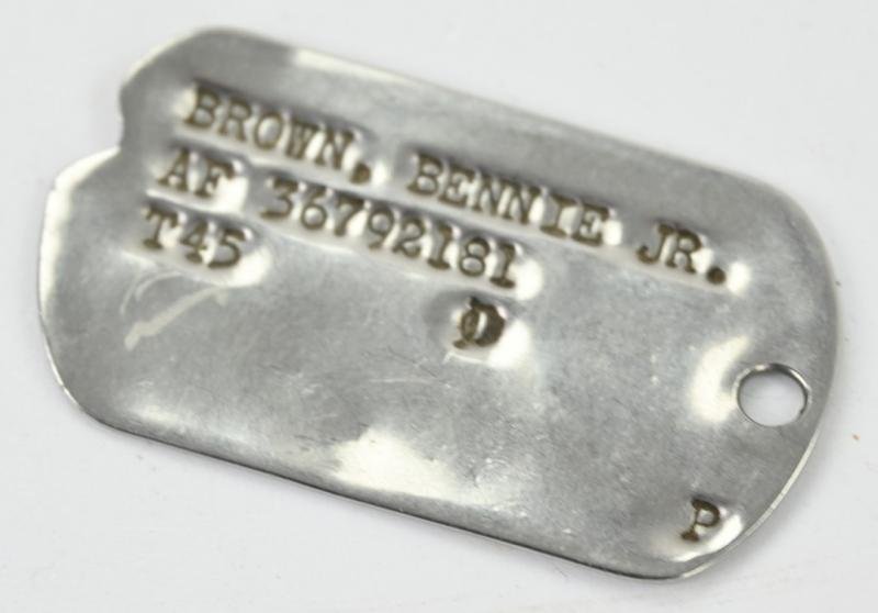 US WW2 Dog-Tag 'Bennie Brown Jr.' — image 2