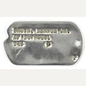 US WW2 Dog-Tag 'Bennie Brown Jr.'