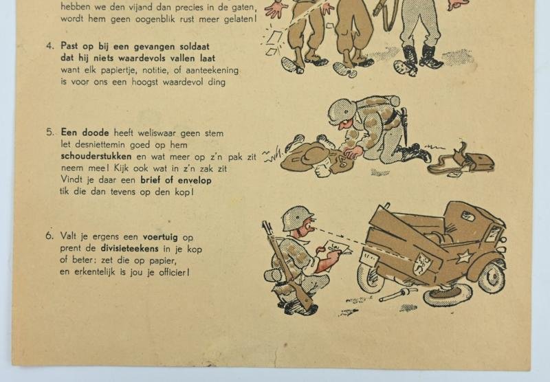Dutch Waffen-SS Leaflet/ Flyer 'Spy-ing the Enemy' — image 3