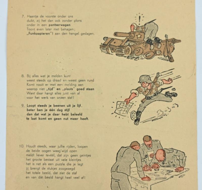 Dutch Waffen-SS Leaflet/ Flyer 'Spy-ing the Enemy' — image 6