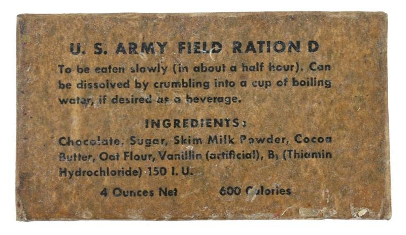 US WW2 Field Ration D