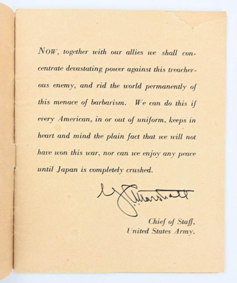 US WW2 War Departmen Pamphlet No. 21-31 'Two down and One to go' — image 2