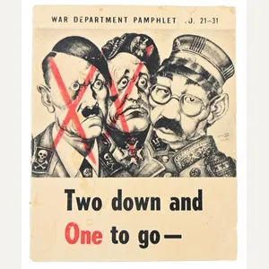 US WW2 War Departmen Pamphlet No. 21-31 'Two down and …