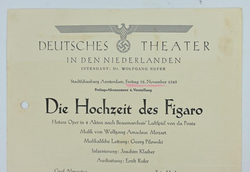 German/ Dutch Flyer 'Deutches Theater in den Niederlanden' — image 2