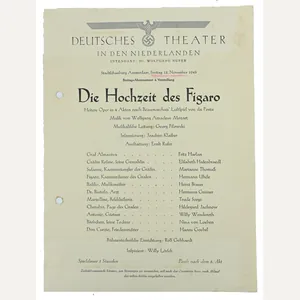 German/ Dutch Flyer 'Deutches Theater in den Niederlanden'