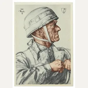 German Postcard of Generalmajor Meindl