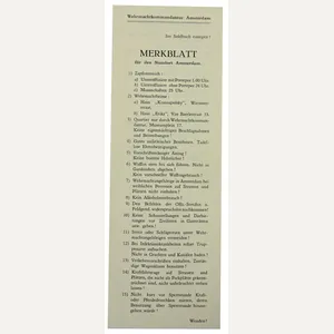 German Occupation Leaflet 'Wehrmachtkommandatur Amsterdam'